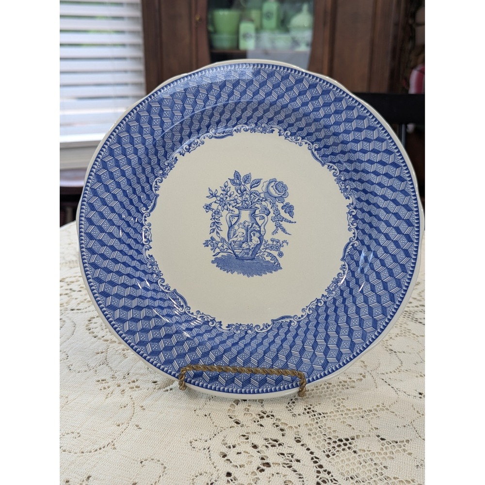 Vintage Spode Blue Room Portland Vase Plate 10.5" Blue White English Decor